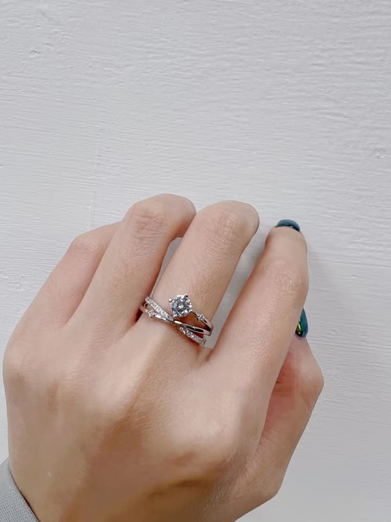 【求婚戒指】Meteor 許願 • 純銀戒指厚鍍18K金・結婚鑽戒