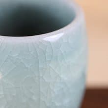 【母親節禮物】140ml 哥窯 冰裂釉 日式手工茶杯 名家葉敏祥手作