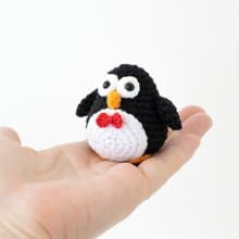 Crochet penguin toy, little pinguin doll, plush toy, Christmas gift, 新年 礼物