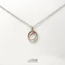 追尋項鍊 定情/愛情/送禮/木目金/珍珠母貝