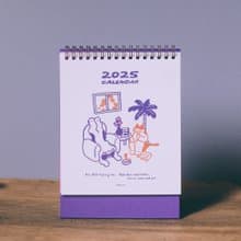 【贈A3年曆海報】2025月曆 三角桌曆-和孤單共處