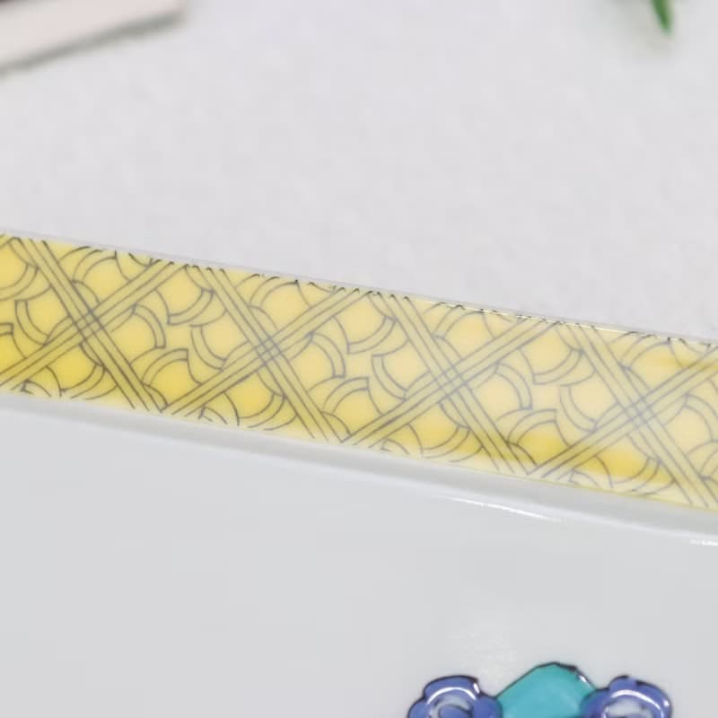 【九谷燒】青郊窯神話故事長盤-金太郎