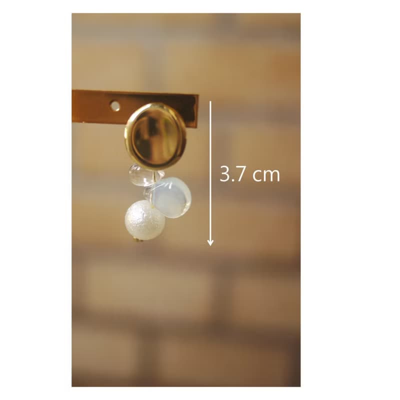 冰淚石 | 透明感耳飾 | 穿式耳環 | pierced earrings | ethereal