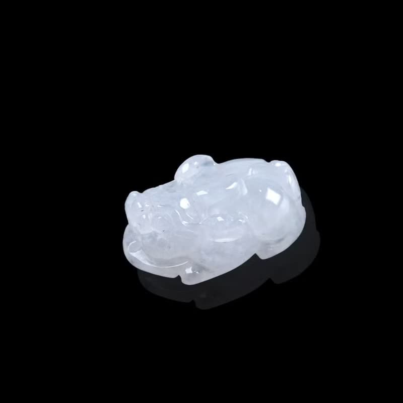 【招財神獸】冰種翡翠貔貅 | 裸石 | 天然緬甸玉翡翠A貨 | 送禮