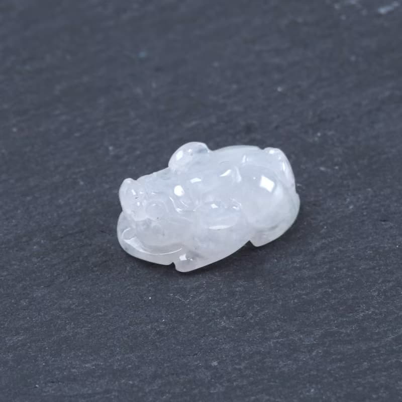 【招財神獸】冰種翡翠貔貅 | 裸石 | 天然緬甸玉翡翠A貨 | 送禮