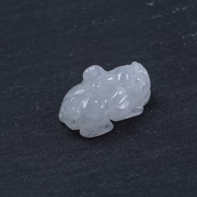 【招財神獸】冰種翡翠貔貅 | 裸石 | 天然緬甸玉翡翠A貨 | 送禮