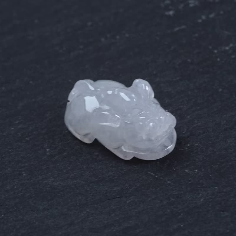 【招財神獸】冰種翡翠貔貅 | 裸石 | 天然緬甸玉翡翠A貨 | 送禮