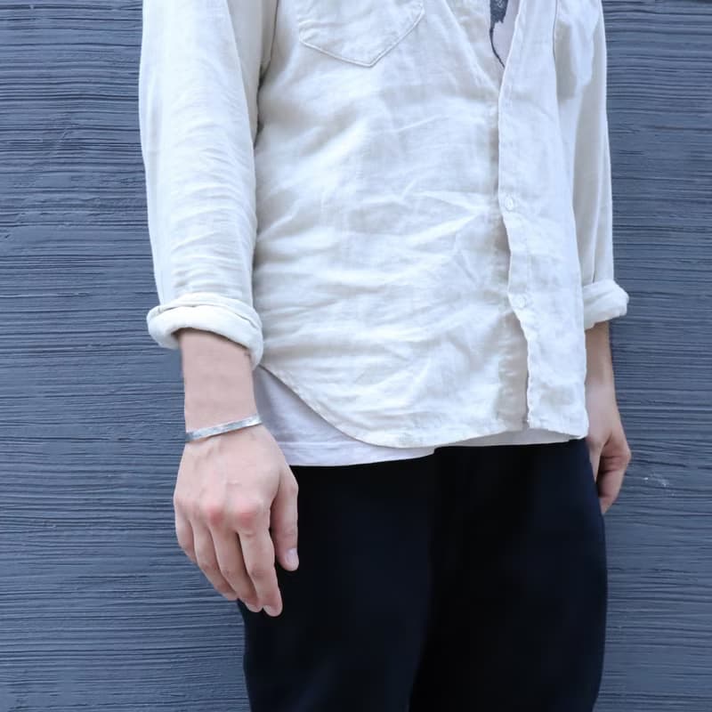錫×銀手鐲 板錫手鐲
