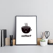 Coffee? - 黑白/文青/家居/民宿/咖啡廳/工作室/送禮/佈置/背景