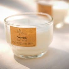 Soy Wax Candle, Orange & Rose Scented Candle, Aromatherapy Candle, Massage Oil
