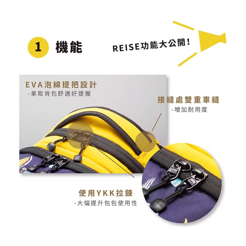Solis熱帶天堂鳥13吋USB外接電腦後背包-熱帶桔-可套行李箱拉桿