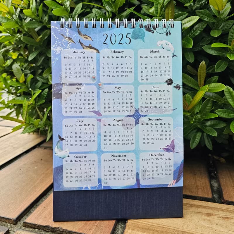 2025 魚七分海洋桌曆 台曆