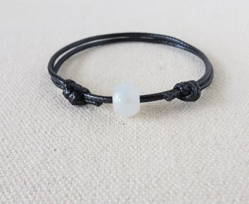 本命年【幸運路路通】微灑金翡翠韓國蠟線手鍊OH15*招財、開運