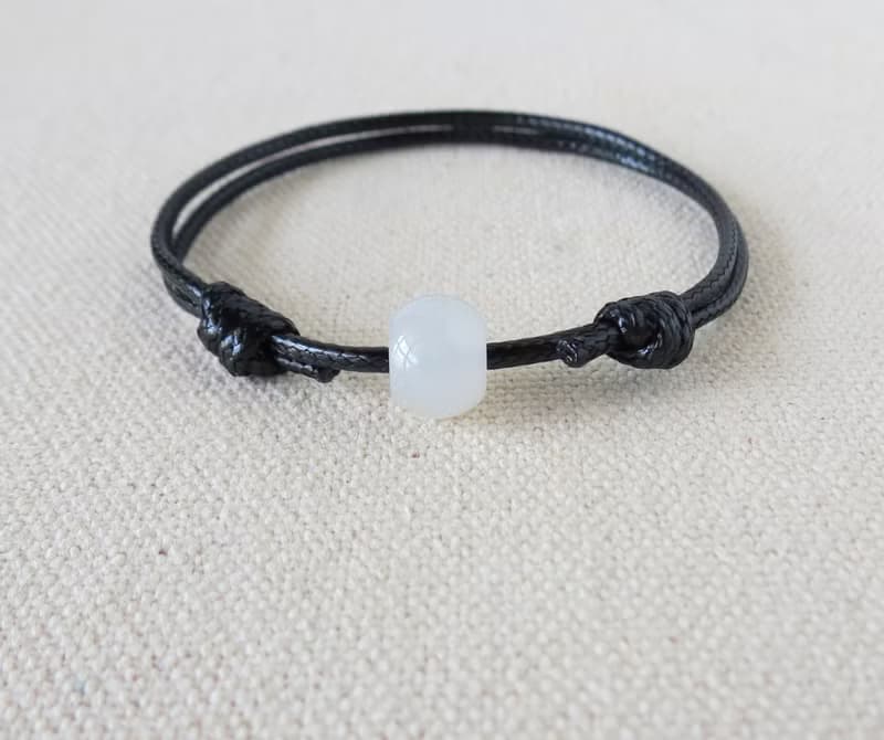 本命年【幸運路路通】微灑金翡翠韓國蠟線手鍊OH15*招財、開運