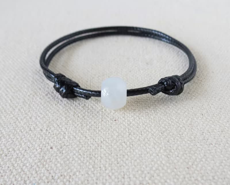 本命年【幸運路路通】微灑金翡翠韓國蠟線手鍊OH15*招財、開運