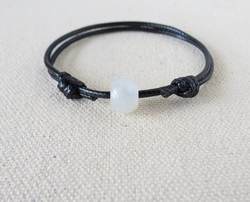 本命年【幸運路路通】微灑金翡翠韓國蠟線手鍊OH15*招財、開運