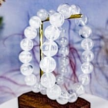 【白色幻影】大咪白幽靈水晶手鍊 幽靈手珠