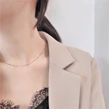 │簡約│高質感 • 細波紋鎖骨鍊 • 925silver • 純銀項鍊