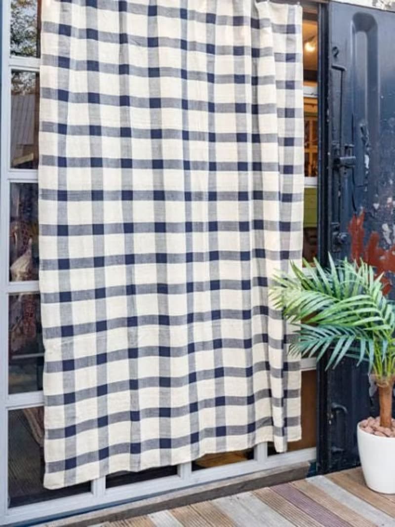 Plaid Pattern Bed Cover Multi Cloth
