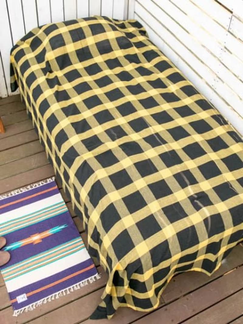 Plaid Pattern Bed Cover Multi Cloth