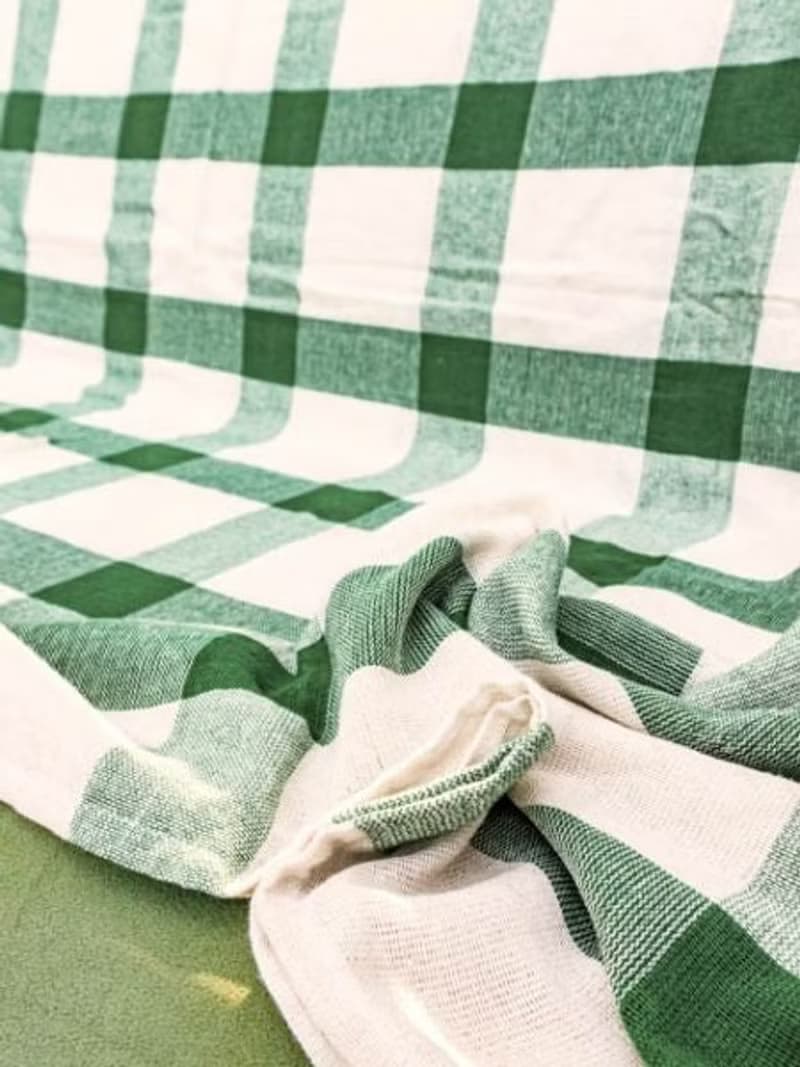 Plaid Pattern Bed Cover Multi Cloth
