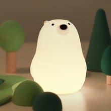 小白熊伴眠燈 護眼小夜燈 圓滾滾 拍拍即亮