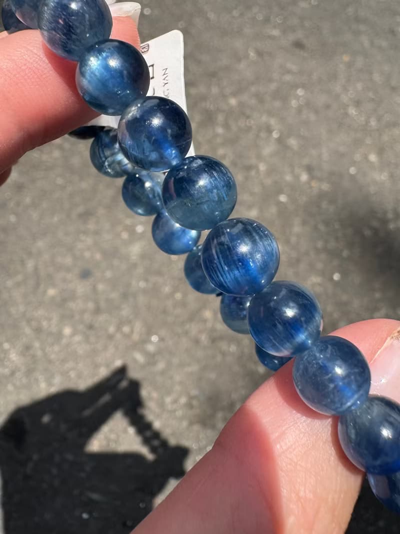 最高級數美人魚藍晶石7.8-8.2mm22.80g轉運水晶晶石提升洞悉力