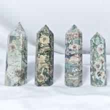 稀有綠櫻花瑪瑙 一柱擎天 中流砥柱 招財 心輪 晶柱 單品 禮物
