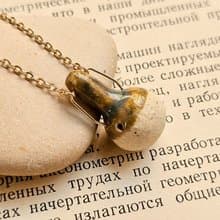 寶瓶香水瓶精油擴香瓶陶項鍊