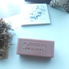 PUREGEMS。紅礦泥 玫瑰天竺葵精油 手工小皂