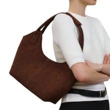 韓國製 MUR Maree 手袋/單肩包/手提袋 (Suede Dark Brown)