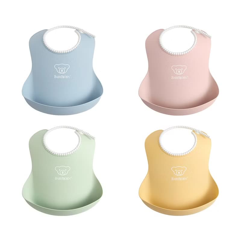 【BabyBjörn】軟膠珠邊防屑圍兜-4色選擇