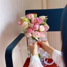 鮮花 新娘捧花 登記捧花 花束 淺粉紫色系捧花