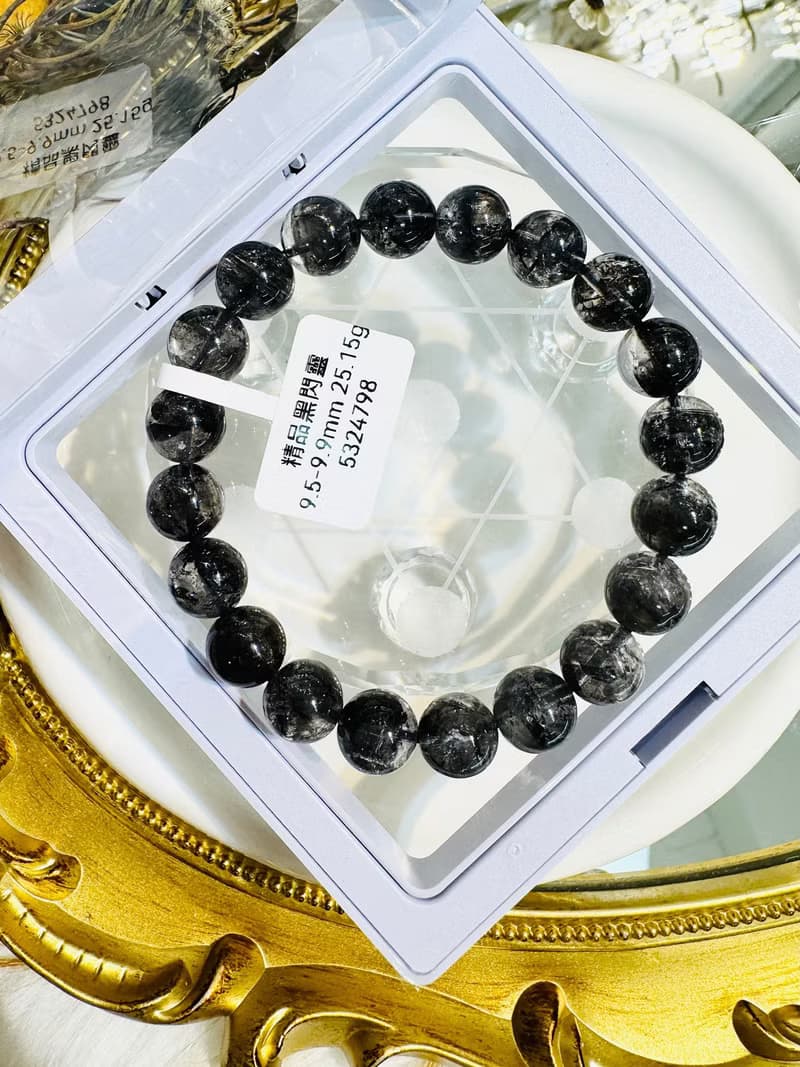 精品油墨晶透體黑武士黑閃靈9.5-9.9mm25.15g淨化消負能量防噩夢