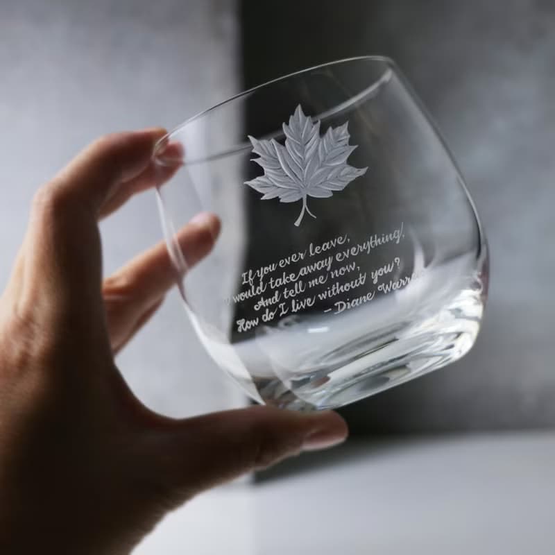 330cc 楓葉maple leaf 京都楓情 SCHOTT德國蔡司水晶威士忌杯
