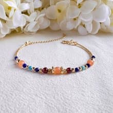 橙月亮石 青金石 石榴石 磷灰石 | 平衡身心靈 | 手鍊手環