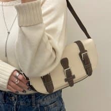 【稀有】橄欖綠拼帆布 中古Loewe羅意威單肩 側背包