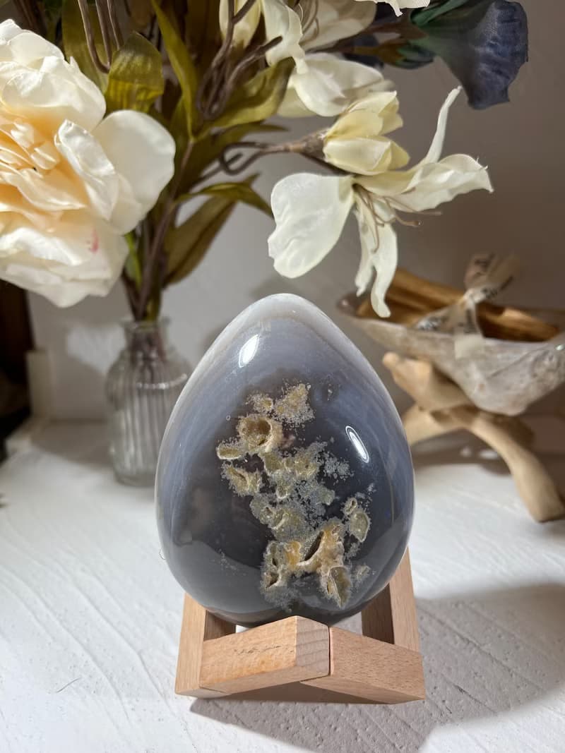 稀有 白軟糖 拋光 恐龍蛋 瑪瑙恐龍蛋 水晶恐龍蛋 招財 辦公擺件