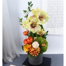 特級粉君子蘭橘陸蓮花藝/擬真花/開幕/喬遷/祝賀/花禮/仿真花