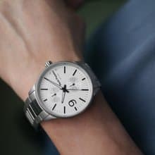 Hush Puppies 復刻雙眼多功能腕錶(HP7146)-白