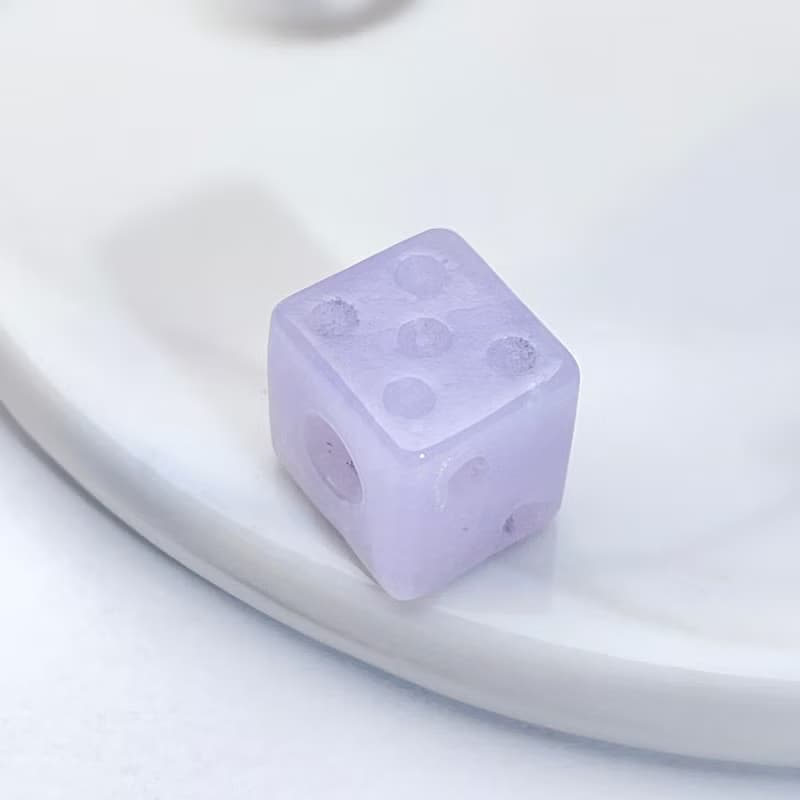 紫羅蘭翡翠骰子擺飾 | 天然緬甸翡翠A貨 | 送禮