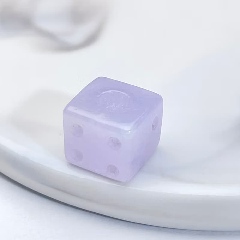 紫羅蘭翡翠骰子擺飾 | 天然緬甸翡翠A貨 | 送禮