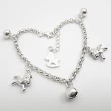 Z12款(可敲字)925純銀手鍊.御匠敲飾