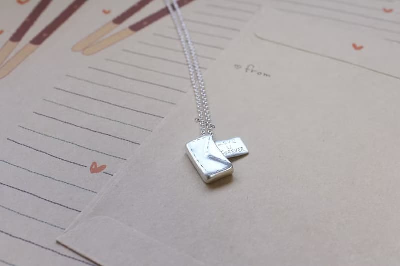 //愛的親筆信頸鏈// S925純銀 手工銀飾 生日禮物 情人節禮物