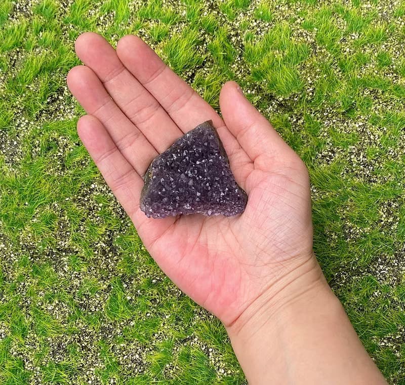 招財開運-天然原皮原礦滿天星紫晶簇 紫水晶 消磁淨化 快速出貨