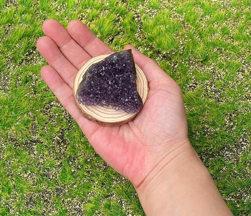 招財開運-天然原皮原礦滿天星紫晶簇 紫水晶 消磁淨化 快速出貨