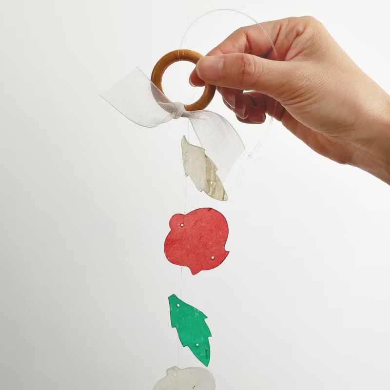 PRE-MADE | Stationery Tulip _Tropical Kitsch | Shell Wind Chime Mobile | #1-291