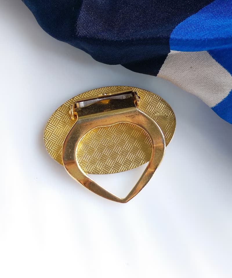 【西洋古董飾品】凱爾特 蘇格蘭風格  黑底 圍巾夾 絲巾扣 絲巾夾