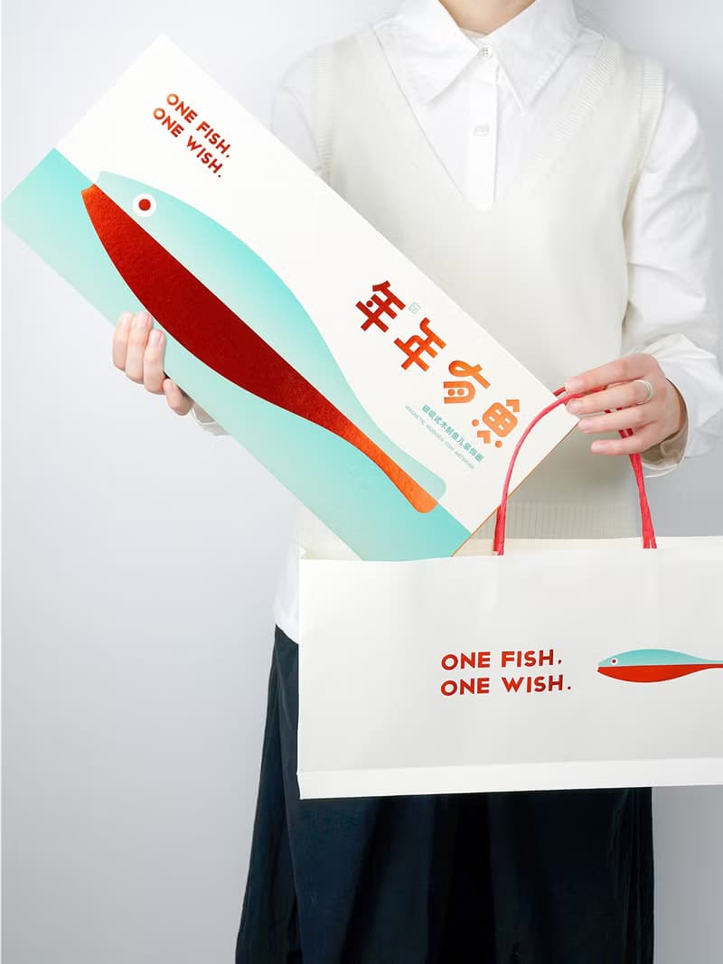 木質魚磁吸裝飾掛畫禮盒喬遷生日禮物伴手禮客廳書房茶室魚擺件