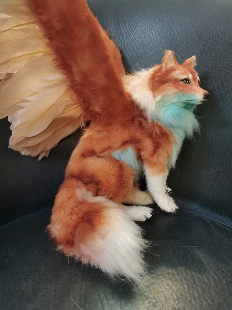 Wings wolf animal artdoll stuffed poseable